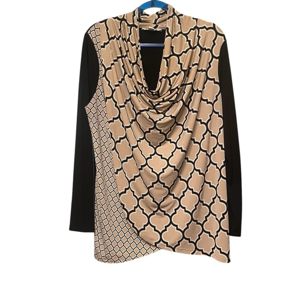 Vintage Spanner Abstract Art Long Sleeve Top - Size X - Picture 1 of 8